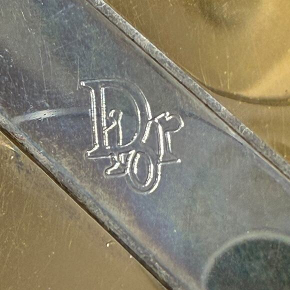 Vintage CHRISTIAN DIOR Gold Tone Holder Money Clip with engraving 1979 - Picture 5 of 7